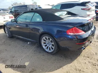 2010 BMW 6 Series 650i with VIN WBAEB5C52AC224680, listed as a Copart auction lot 74265734 with 0 mi miles and Salvage Title. Bid and sale history available at carsss.com. Image 2.