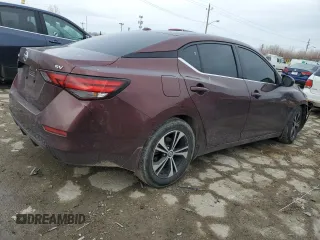 2021 Nissan Sentra SV with VIN 3N1AB8CV6MY212209, listed as a Copart auction lot 46394695 with 28,470 mi miles and Salvage Title. Bid and sale history available at carsss.com. Image 3.