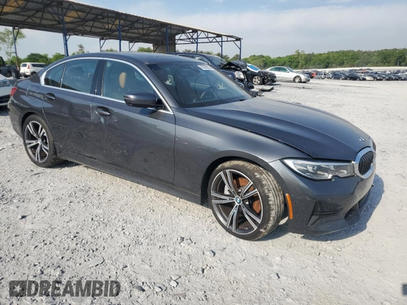 2021 BMW 3 Series 330i with VIN 3MW5R1J08M8B79445, listed as a Copart auction lot 53282855 with 48,163 mi miles and Clean Title. Bid and sale history available at carsss.com. Image 4.