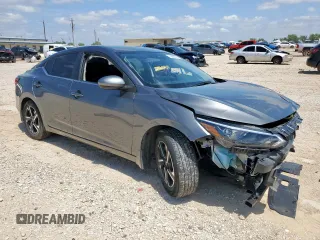 2024 Nissan Sentra SV with VIN 3N1AB8CVXRY217033, listed as a Copart auction lot 58655825 with 21,531 mi miles and Salvage title. Bid and sale history available at DreamBid. Image 4.