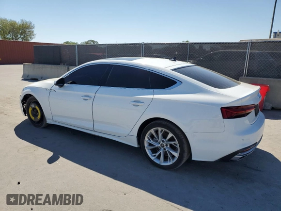 2021 Audi A5 Sportback Premium Plus with VIN WAUCBCF5XMA061395, listed as a Copart auction lot 48883485 with 8,915 mi miles and Clean Title. Bid and sale history available at carsss.com. Image 2.
