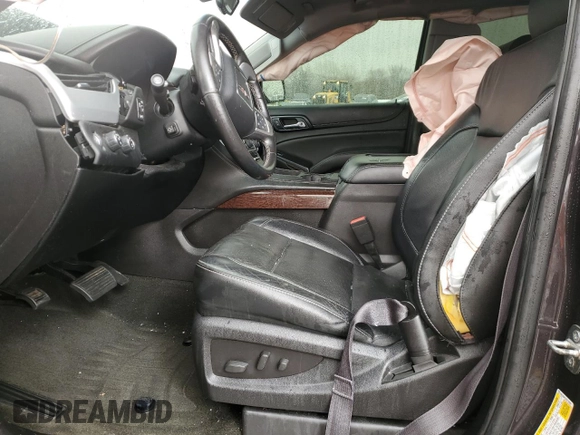 2015 GMC Yukon SLT with VIN 1GKS2BKC1FR732961, listed as a Copart auction lot 49898945 with 0 mi miles and Salvage Title. Bid and sale history available at carsss.com. Image 7.