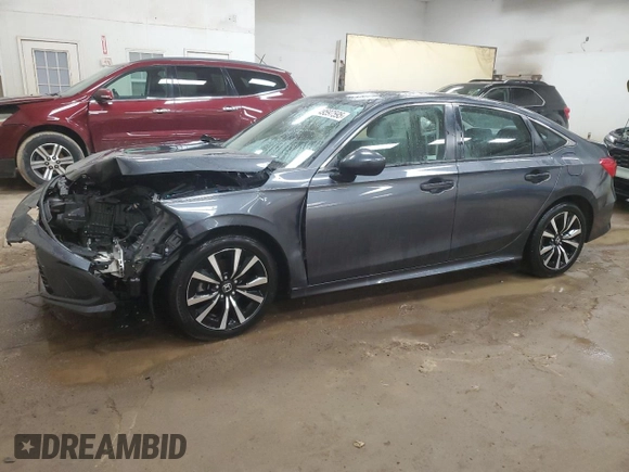 2023 Honda Civic Sedan EX with VIN 2HGFE1F7XPH310718, listed as a Copart auction lot 49597595 with 19,227 mi miles and Salvage Title. Bid and sale history available at carsss.com. Image 1.