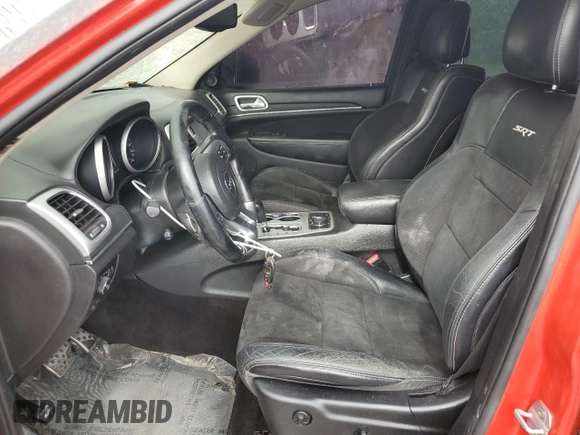 2012 Jeep Grand Cherokee SRT8 with VIN 1C4RJFDJ7CC217641, listed as a Copart auction lot 44060105 with 108,858 mi miles and Salvage Title. Bid and sale history available at carsss.com. Image 7.