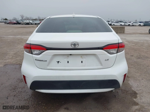 2020 Toyota Corolla LE with VIN JTDEPRAE6LJ018288, listed as a IAAI auction lot 41742106 with 114,099 mi miles. Bid and sale history available at carsss.com. Image 17.