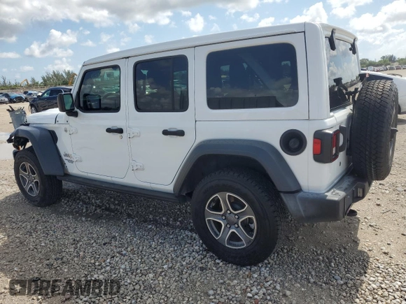 2020 Jeep Wrangler Unlimited Sport S с VIN 1C4HJXDN6LW265960, выставлен на аукционе Copart как лот 55750775 с пробегом 62 990 миль миль и На запчасти • Non repairable. История ставок и продаж доступна на DreamBid. Изображение 2.