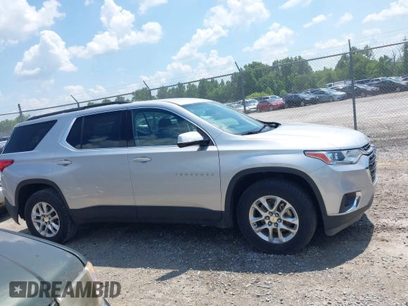 2019 Chevrolet Traverse LT Cloth with VIN 1GNERGKW6KJ274300, listed as a IAAI auction lot 42422694 with 100,232 mi miles and . Bid and sale history available at DreamBid. Image 13.