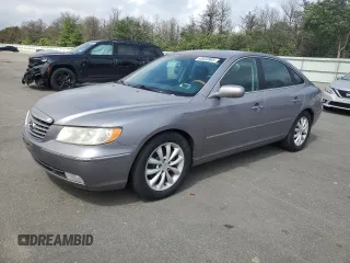 2006 Hyundai Azera SE with VIN KMHFC46F76A038943, listed as a Copart auction lot 63933985 with 55,357 mi miles and Clean title. Bid and sale history available at DreamBid. Image 1.