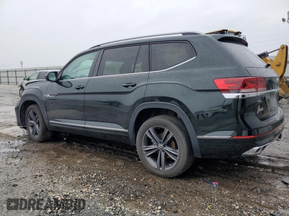 2022 Volkswagen Atlas 3.6L V6 SEL R-Line with VIN 1V2AR2CA3NC512284, listed as a Copart auction lot 75241374 with 69,639 mi miles and Salvage Title. Bid and sale history available at carsss.com. Image 2.