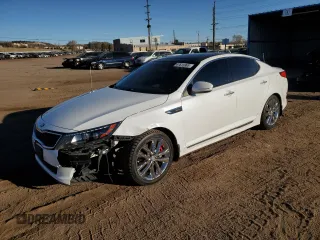 2015 Kia Optima SXL Turbo with VIN 5XXGR4A62FG516365, listed as a Copart auction lot 47615985 with 133,789 mi miles and Salvage Title. Bid and sale history available at DreamBid. Image 1.