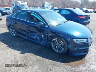 2017 Audi A3 Sedan Premium Plus with VIN WAUJ8GFF4H1008011, listed as a IAAI auction lot 41924377 with 53,885 mi miles. Bid and sale history available at carsss.com. Image 1.