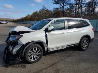 2019 Honda Pilot EX-L with VIN 5FNYF6H50KB076830, listed as a Copart auction lot 49957565 with 93,707 mi miles and Salvage Title. Bid and sale history available at carsss.com. Image 1.