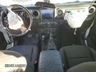 2021 Jeep Wrangler Unlimited Sport Altitude with VIN 1C4HJXDN1MW597113, listed as a Copart auction lot 80121424 with 50,409 mi miles and Salvage title. Bid and sale history available at DreamBid. Image 8.