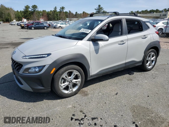 2022 Hyundai Kona SEL with VIN KM8K3CAB7NU878862, listed as a Copart auction lot 52920055 with 18,774 mi miles and Salvage Title. Bid and sale history available at carsss.com. Image 1.