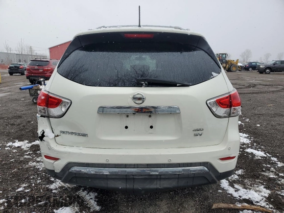 2013 Nissan Pathfinder SV with VIN 5N1AR2MM6DC602310, listed as a Copart auction lot 52416245 with 306,369 mi miles and Clean Title. Bid and sale history available at carsss.com. Image 6.
