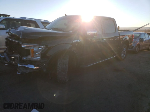 2018 Ford F-150 XL with VIN 1FTEW1EG9JKF57527, listed as a Copart auction lot 89396135 with 0 mi miles and Salvage Title. Bid and sale history available at carsss.com. Image 1.