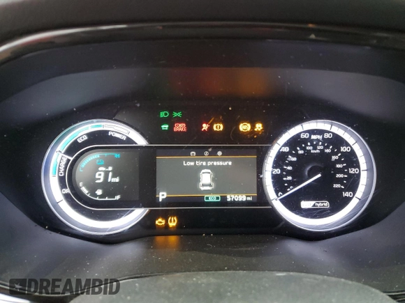 2022 Kia Niro LXS SE with VIN KNDCB3LCXN5543042, listed as a Copart auction lot 77614954 with 57,099 mi miles and Non Repairable. Bid and sale history available at carsss.com. Image 9.