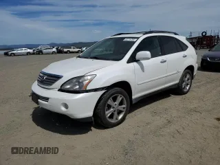 2008 Lexus RX 400h with VIN JTJHW31U782050265, listed as a Copart auction lot 52215785 with 178,583 mi miles and Salvage Title. Bid and sale history available at DreamBid. Image 1.