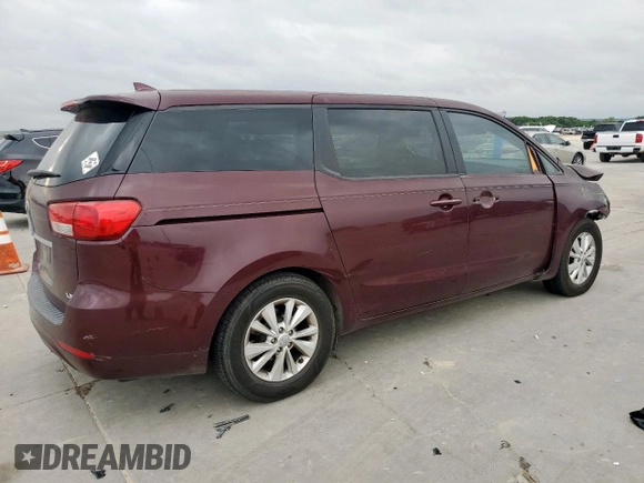 2018 Kia Sedona LX with VIN KNDMB5C12J6379188, listed as a Copart auction lot 55033455 with 118,077 mi miles and Salvage Title. Bid and sale history available at DreamBid. Image 3.