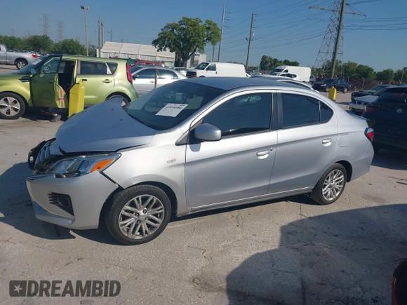 2022 Mitsubishi Mirage ES z VIN ML32FUFJXNHF02043, wystawiony jako IAAI lot #41898586 z przebiegiem 52 047 mil mil oraz . Historia ofert i sprzedaży dostępna na DreamBid. Obrazek 14.