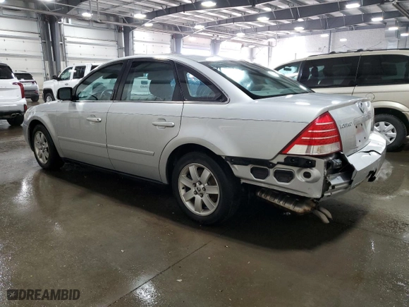2005 Mercury Montego Luxury with VIN 1MEFM40105G624070, listed as a Copart auction lot 48746005 with 140,080 mi miles and Salvage Title. Bid and sale history available at carsss.com. Image 2.
