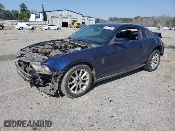 2010 Ford Mustang V6 with VIN 1ZVBP8AN4A5161062, listed as a Copart auction lot 46781945 with 152,083 mi miles and Salvage Title. Bid and sale history available at DreamBid. Image 1.
