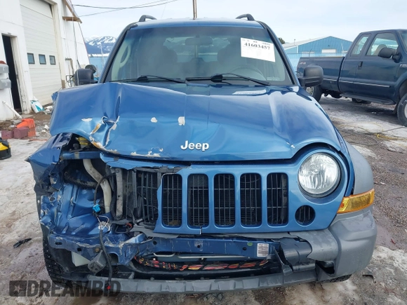 2005 Jeep Liberty Sport with VIN 1J4GL48K45W599048, listed as a IAAI auction lot 41603457 with 107,781 mi miles. Bid and sale history available at carsss.com. Image 13.