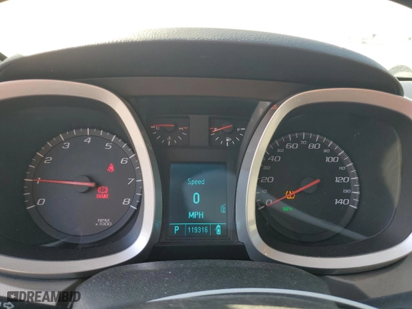 2011 Chevrolet Equinox LT w/2LT with VIN 2CNFLPE58B6392570, listed as a Copart auction lot 43154675 with 119,316 mi miles and Salvage Title. Bid and sale history available at carsss.com. Image 9.
