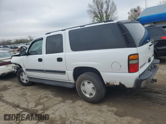 2005 Chevrolet Suburban LS z VIN 3GNEC16Z65G248353, wystawiony jako Copart lot #51987225 z przebiegiem 278 215 mil mil oraz Szkoda całkowita • Salvage title. Historia ofert i sprzedaży dostępna na DreamBid. Obrazek 2.