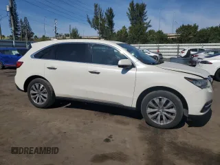 2015 Acura MDX Technology with VIN 5FRYD3H41FB004096, listed as a Copart auction lot 42956645 with 149,115 mi miles and Salvage Title. Bid and sale history available at DreamBid. Image 4.