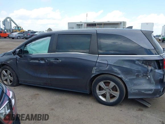 2020 Honda Odyssey EX with VIN 5FNRL6H54LB025555, listed as a IAAI auction lot 42512480 with 95,425 mi miles and . Bid and sale history available at DreamBid. Image 14.