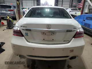 2011 Acura RL Technology with VIN JH4KB2F62BC000219, listed as a Copart auction lot 52170875 with 189,190 mi miles and Salvage Title. Bid and sale history available at DreamBid. Image 6.