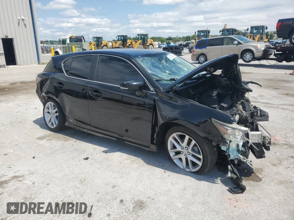 2016 Lexus CT 200h with VIN JTHKD5BH4G2264445, listed as a Copart auction lot 52105855 with 125,995 mi miles and Salvage Title. Bid and sale history available at carsss.com. Image 4.
