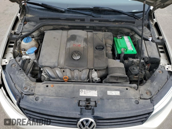 2012 Volkswagen Jetta Sedan SE w/Convenience PZEV with VIN 3VWDP7AJ4CM461746, listed as a Copart auction lot 51654705 with 128,685 mi miles and Clean Title. Bid and sale history available at carsss.com. Image 11.