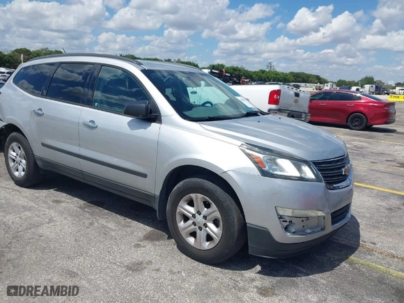 2015 Chevrolet Traverse LS with VIN 1GNKRFED8FJ336647, listed as a IAAI auction lot 41888467 with 108,458 mi miles. Bid and sale history available at carsss.com. Image 1.