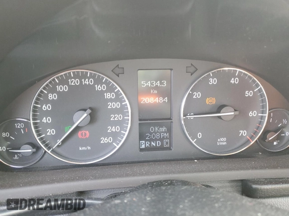 2006 Mercedes-Benz C with VIN WDBRF54J56F732974, listed as a Copart auction lot 49057985 with 208,484 mi miles and Clean Title. Bid and sale history available at DreamBid. Image 9.