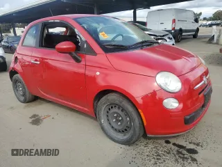 2012 FIAT 500 Pop with VIN 3C3CFFAR9CT287748, listed as a Copart auction lot 46001455 with 29,132 mi miles and Salvage title. Bid and sale history available at DreamBid. Image 4.