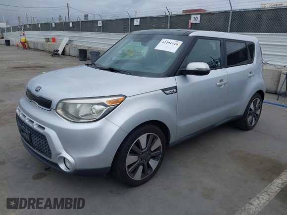 2014 Kia Soul + with VIN KNDJX3A58E7705512, listed as a IAAI auction lot 42201110 with 145,709 mi miles and . Bid and sale history available at DreamBid. Image 2.