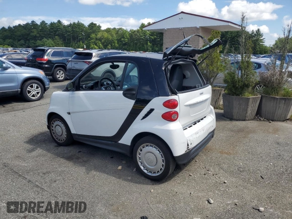 2015 Smart fortwo Passion z VIN WMEEJ3BA8FK797266, wystawiony jako Copart lot #64777655 z przebiegiem 20 995 mil mil oraz Szkoda całkowita • Salvage title. Historia ofert i sprzedaży dostępna na DreamBid. Obrazek 2.
