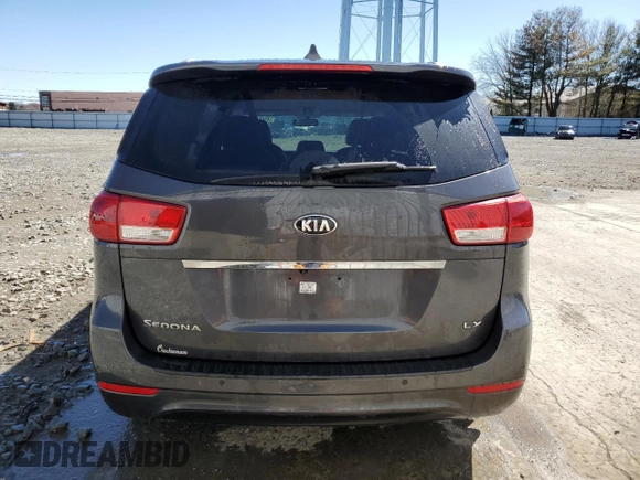 2017 Kia Sedona LX with VIN KNDMB5C17H6328134, listed as a Copart auction lot 49060775 with 145,592 mi miles and Salvage Title. Bid and sale history available at DreamBid. Image 6.