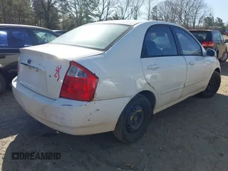 2004 Kia Spectra LX with VIN KNAFE121745036331, listed as a IAAI auction lot 41735613 with 67,634 mi miles. Bid and sale history available at carsss.com. Image 4.