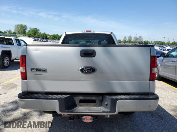 2007 Ford F-150 STX with VIN 1FTRX12W87FB51282, listed as a Copart auction lot 55580365 with 213,923 mi miles and Salvage title. Bid and sale history available at DreamBid. Image 6.