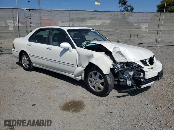 2002 Acura RL z VIN JH4KA96522C011028, wystawiony jako Copart lot #61027505 z przebiegiem 104 094 mil mil oraz Szkoda całkowita • Salvage title. Historia ofert i sprzedaży dostępna na DreamBid. Obrazek 4.