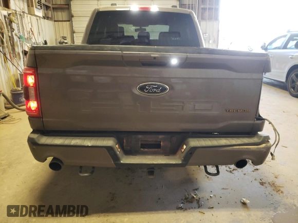2023 Ford F-150 XL with VIN 1FTEW1E81PFB44320, listed as a Copart auction lot 78234334 with 37,499 mi miles and Salvage Title. Bid and sale history available at carsss.com. Image 6.