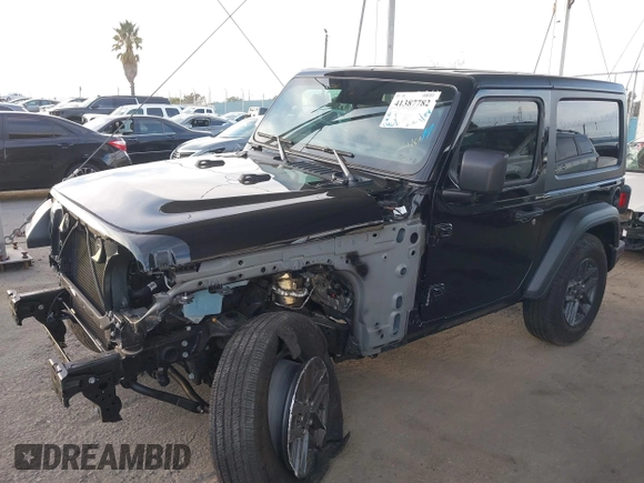 2024 Jeep Wrangler Sport with VIN 1C4PJXAN1RW125436, listed as a IAAI auction lot 41387782 with 17,962 mi miles and . Bid and sale history available at DreamBid. Image 2.