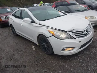 2013 Hyundai Azera with VIN KMHFH4JG0DA216691, listed as a IAAI auction lot 41704694 with 200,228 mi miles and . Bid and sale history available at DreamBid. Image 1.