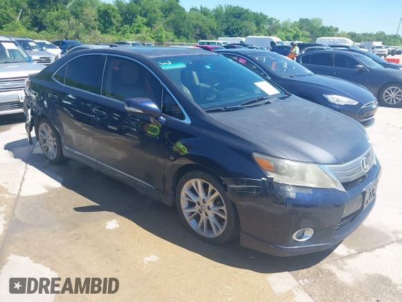 2010 Lexus HS 250h with VIN JTHBB1BAXA2000929, listed as a IAAI auction lot 42067247 with 175,452 mi miles. Bid and sale history available at carsss.com. Image 1.