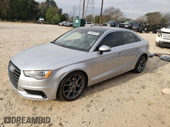 2016 Audi A3 2.0T Premium Plus with VIN WAUE8GFF9G1042848, listed as a Copart auction lot 49494765 with 120,309 mi miles and Salvage Title. Bid and sale history available at carsss.com. Image 1.