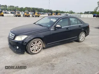 2008 Mercedes-Benz C 300 Sport with VIN WDDGF81X98F101074, listed as a Copart auction lot 53005095 with 187,230 mi miles and Salvage title. Bid and sale history available at DreamBid. Image 1.
