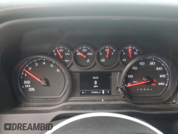 2023 Chevrolet Silverado 1500 Work Truck with VIN 3GCNAAEK0PG362855, listed as a Copart auction lot 48986485 with 154,022 mi miles and Clean Title. Bid and sale history available at DreamBid. Image 9.